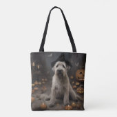 Tote Bag Wheaten Terrier Citrouille Halloween effroi (Dos)