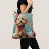 Tote Bag Wheaten Terrier Dog Noël Vintage Beach (De près)