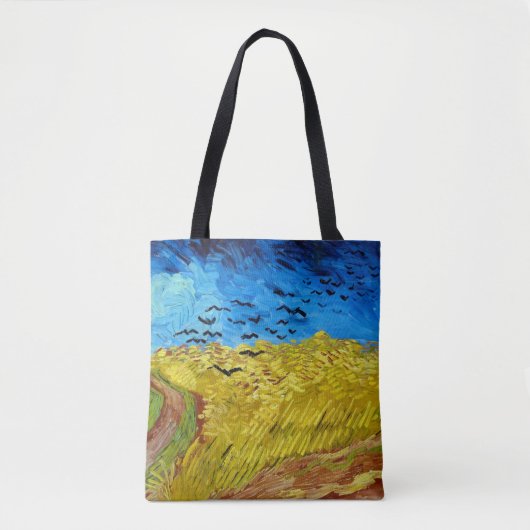 Tote Bag Wheatfield with Crows, Van Gogh (Devant)