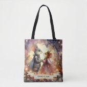 Tote Bag Whimsale Fairytale Mariage Souris Couple Personnal (Devant)