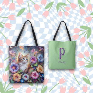 Tote Bag Whimschat Matin Glory Garden Monogramme
