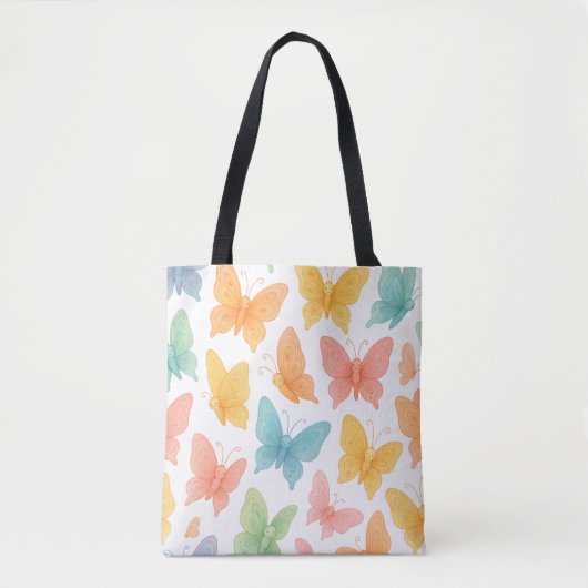 Tote Bag "Whimsical Butterflies" Tote (Devant)