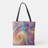 Tote Bag Whimsical Fantasy Abstract Fractal Vortex Art (Dos)