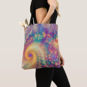 Tote Bag Whimsical Fantasy Abstract Fractal Vortex Art (De près)
