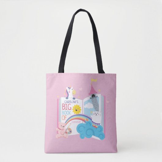 Tote Bag Whimsical Girl Book Fourre-tout (Devant)