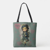 Tote Bag Whimsical Kawaii Fairy Tale Girl (Dos)