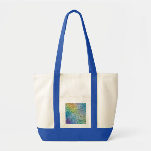 Tote Bag Whimsical noir Motif Abstrait coloré