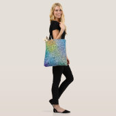 Tote Bag Whimsical noir Motif  Abstrait coloré (Sur le modèle)