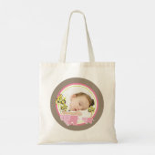 Tote Bag Whimsical Pink Elephants Famille Bébé Fille Photo (Dos)