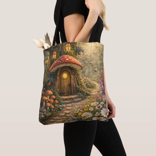 Tote Bag Whimsical Treehouse (De près)