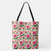 Tote Bag Whimsical Watermelons Cute Summer Fruit Pattern  (Dos)