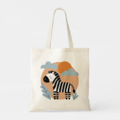 Tote Bag Whimsical Zebra Scandinave Influencée (Dos)