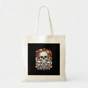 Tote Bag Whimsigoth Skuls & Champignons Ae botanique Vintag