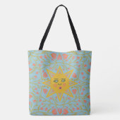 Tote Bag Whimssine Sunshine & Vines Boho Motif (Dos)
