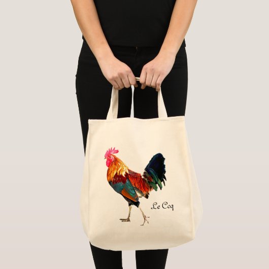 Tote Bag Whimsy Le Coq Fourre-tout avec Coq au Vin Recette (Devant (produit))