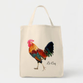 Tote Bag Whimsy Le Coq Fourre-tout avec Coq au Vin Recette (Devant)