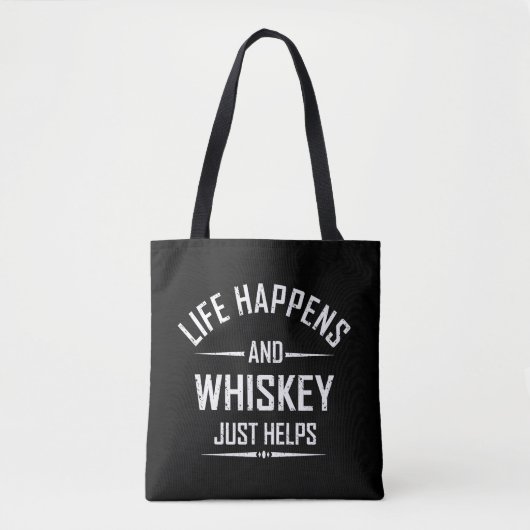 Tote Bag Whiskey aide les citations amusantes boire des par (Devant)