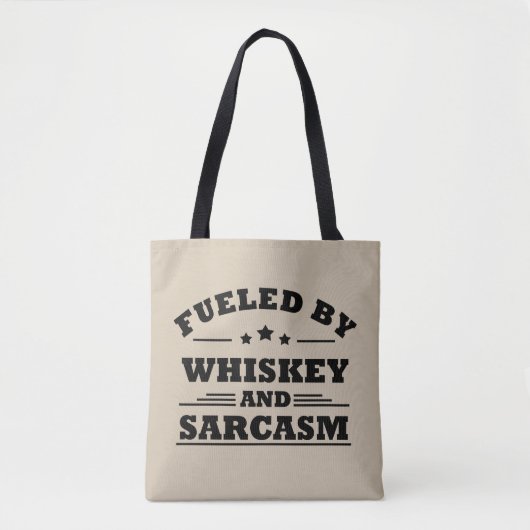 Tote Bag Whiskey cite d'amusants propos d'alcool (Devant)