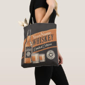 Tote Bag Whiskey Liquor Bottle Western Bar (De près)