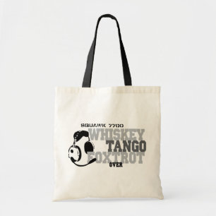 Tote Bag Whiskey Tango Foxtrot - Humour de l'aviation
