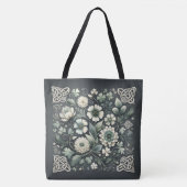 Tote Bag Whispered Clover Knotwork Garden (Devant)