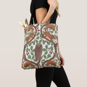 Tote Bag Whispers/Chouettes et écureuils des bois dans le c
