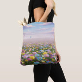 Tote Bag Whispers Du Pastel Meadow (De près)