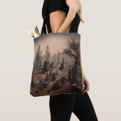 Tote Bag Whispers in the Dark : Terrifying Cemetery Ambienc (De près)