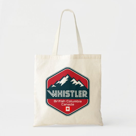 Tote Bag Whistler British Columbia Canada Design (Devant)