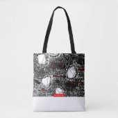 Tote Bag White and Black Scribble (Devant)