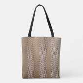 Tote Bag White and gray striped textile (Dos)