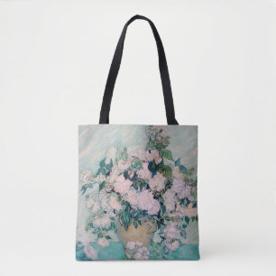Tote Bag White Roses-1890-Vincent van Gogh