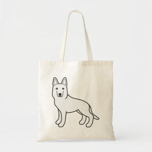 Tote Bag White Shepherd / White German Shepherd Dog