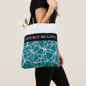 Tote Bag White Web Texture + votre bachgr. & idées (De près)