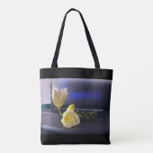 Tote Bag White yellow freesia (Dos)