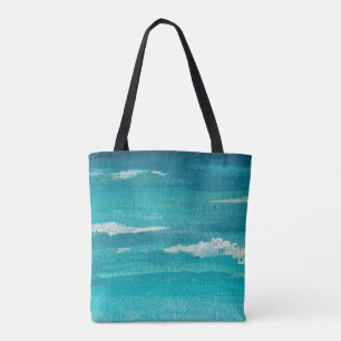 Tote Bag Whitecaps Eaux du Golfe Turquoise Chaudes