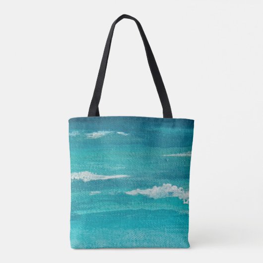 Tote Bag Whitecaps Eaux du Golfe Turquoise Chaudes (Dos)