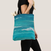 Tote Bag Whitecaps Eaux du Golfe Turquoise Chaudes (De près)