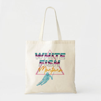 Tote Bag Whitefish Montana USA Station de ski des années 19