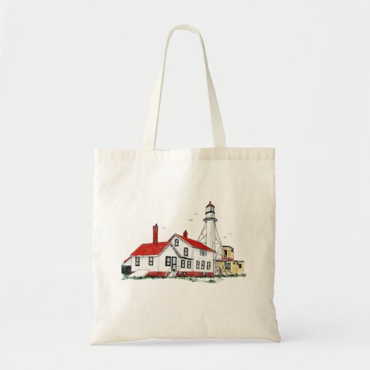 TOTE BAG WHITEFISH POINT LIGHTHOUSE, MICHIGAN (Devant)