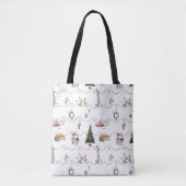 Tote Bag Whoville Christmas Garland Celebration (Devant)