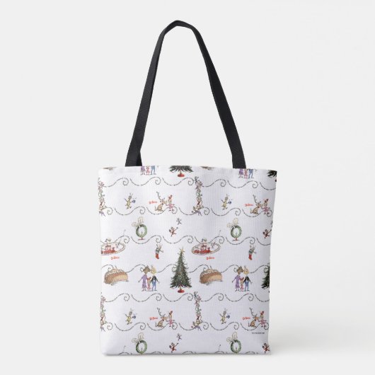 Tote Bag Whoville Christmas Garland Celebration (Dos)