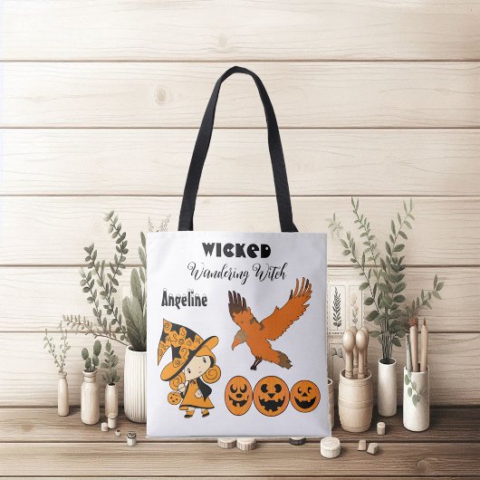Tote Bag Wicked Wandering sorcier Personnalisé Halloween mi