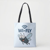 Tote Bag Wifi amusant (Devant)