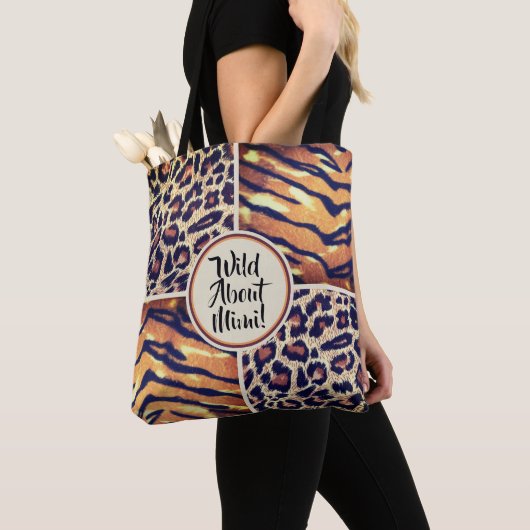 Tote Bag Wild About Mimi poster de animal (De près)