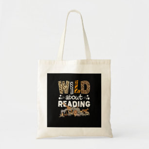 Tote Bag Wild About Reading Books And Bookworm Library