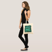Tote Bag Wild me Dalmatien Conception Brown et Turquoise (Devant (modèle))
