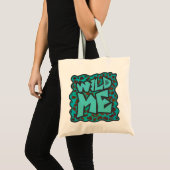 Tote Bag Wild me Dalmatien Conception Brown et Turquoise (Devant (produit))