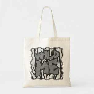 Tote Bag Wild Me Tiger noir et blanc