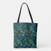 Tote Bag Wild strawberries, yellow and blue (Dos)
